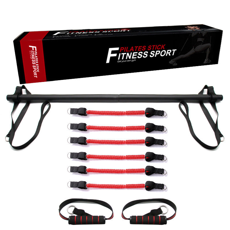 Pilates Bar Kit with Resistance Bands Portable Home Workout Set
