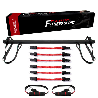 Pilates Bar Kit with Resistance Bands Portable Home Workout Set