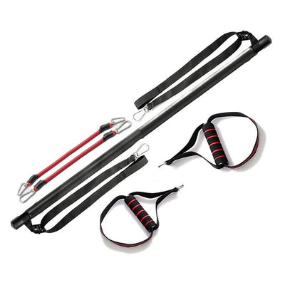 Pilates Bar Kit with Resistance Bands Portable Home Workout Set