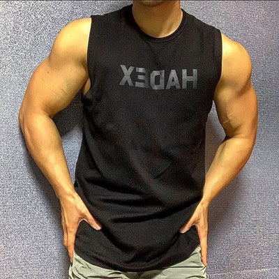 Men’s Cotton Muscle Sleeveless Training Vest