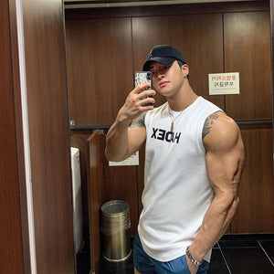 Men’s Cotton Muscle Sleeveless Training Vest