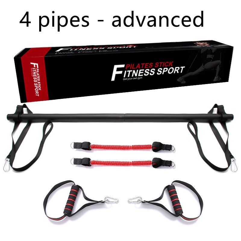 Pilates Bar Kit with Resistance Bands Portable Home Workout Set