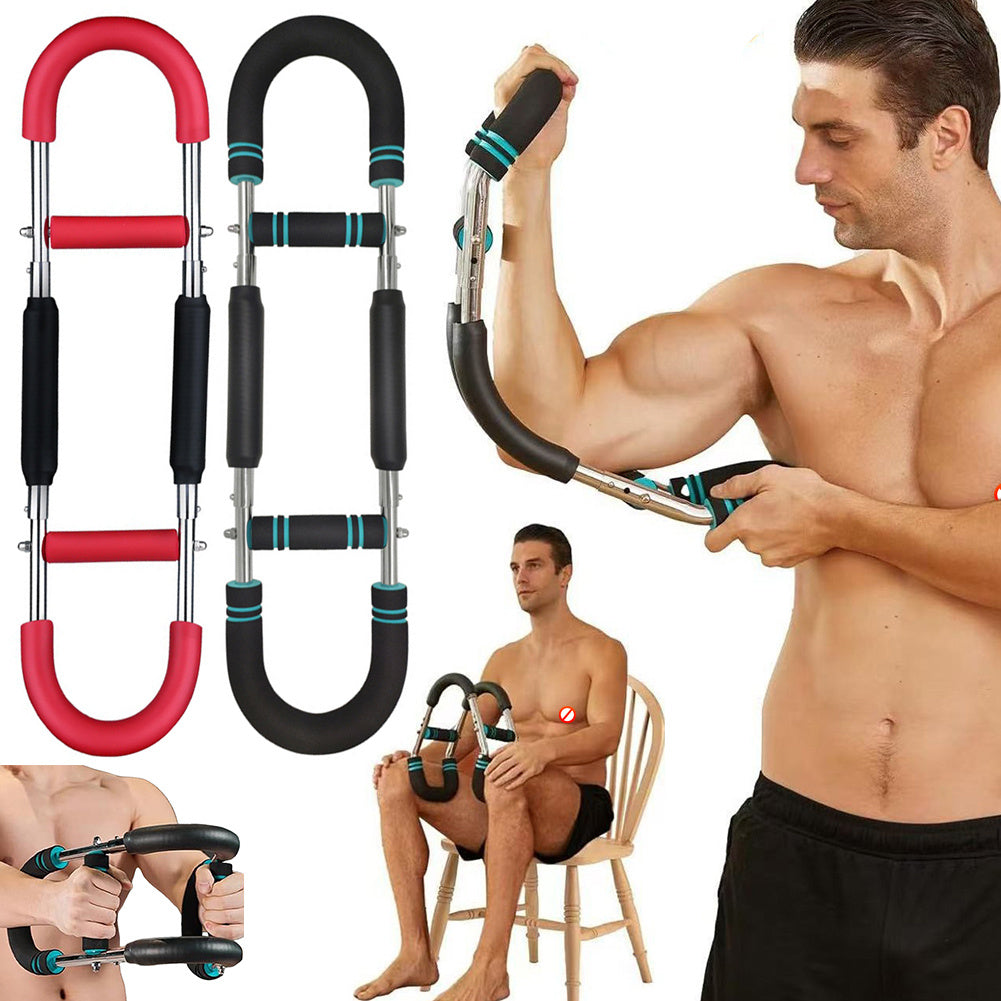 U-Shaped Arm & Chest Strength Trainer  Adjustable Home Gym Equipment