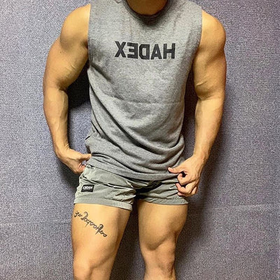 Men’s Cotton Muscle Sleeveless Training Vest