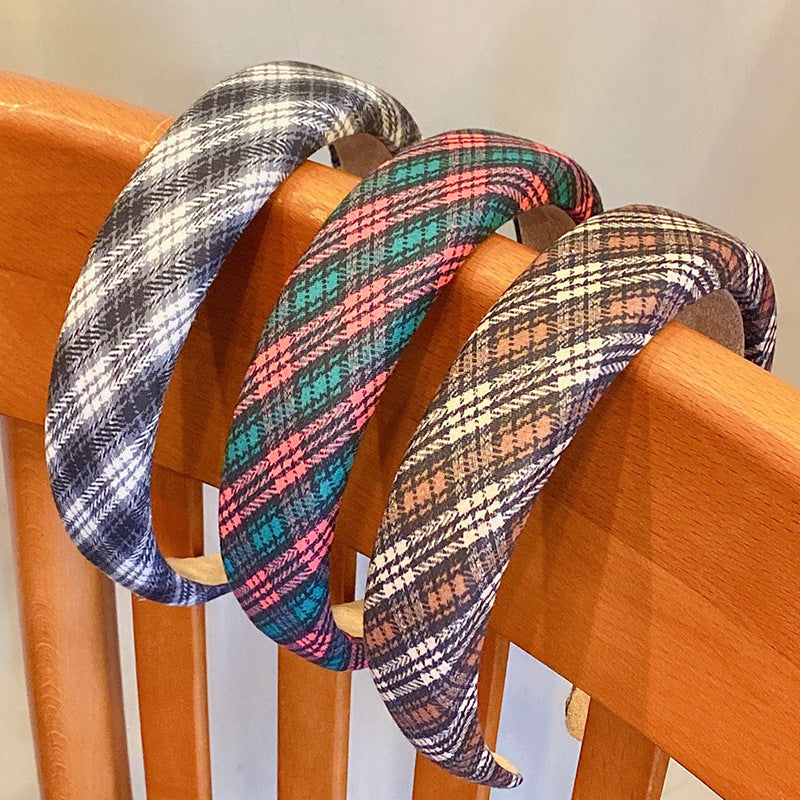 Retro College Style Sponge Headband Women