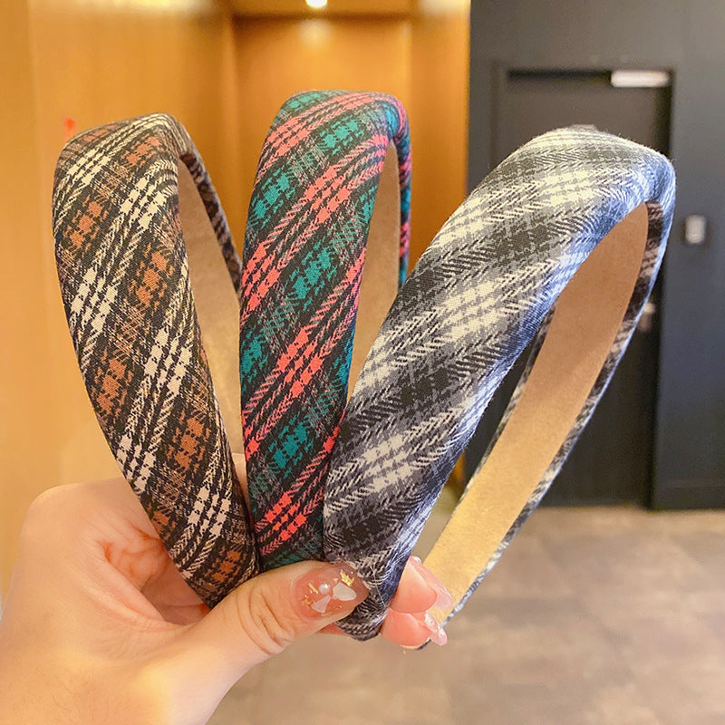 Retro College Style Sponge Headband Women