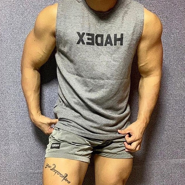 Men’s Cotton Muscle Sleeveless Training Vest