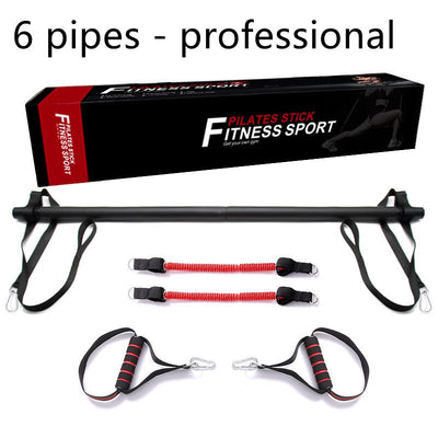 Pilates Bar Kit with Resistance Bands Portable Home Workout Set